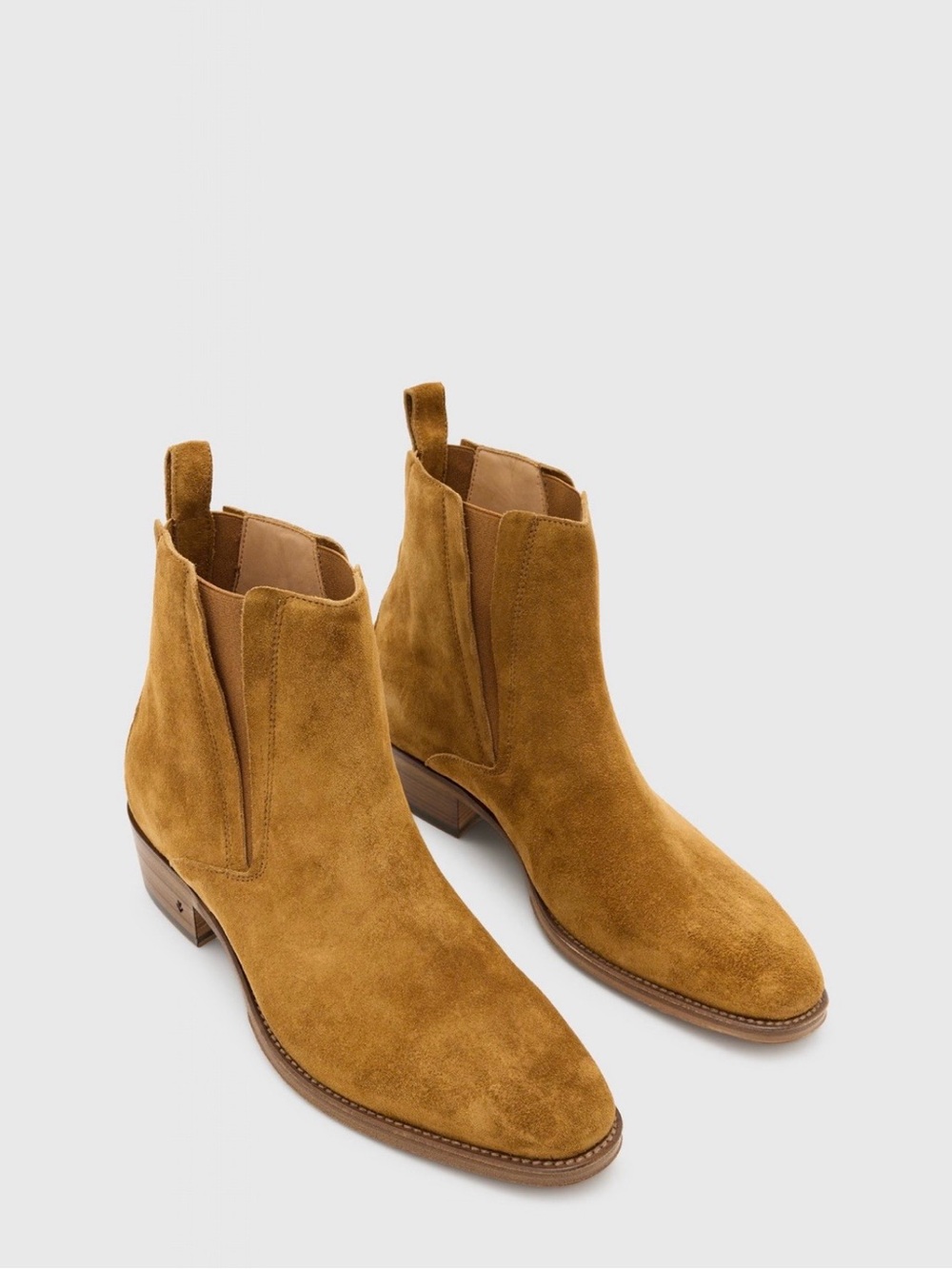 John Varvatos Men's Suede Chukka Boots in Tan Suede